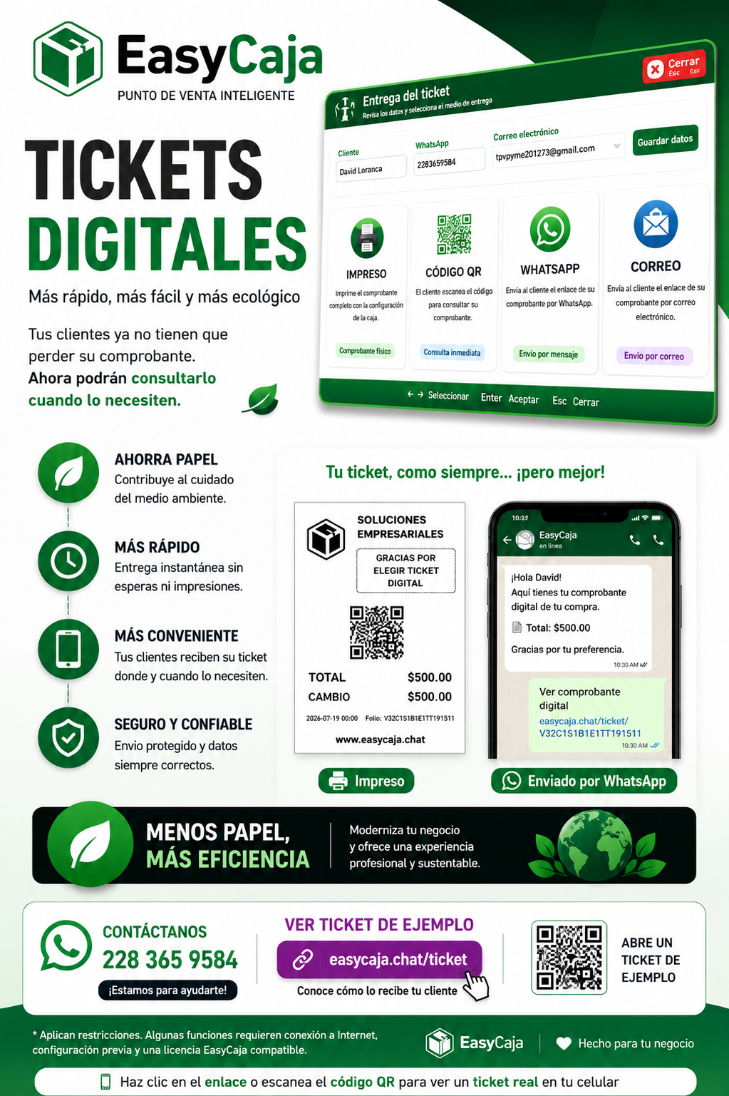 Publicidad de tickets digitales EasyCaja
